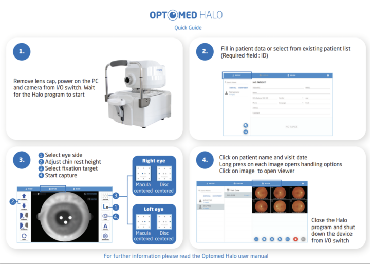 Optomed Halo Quick Start Guide