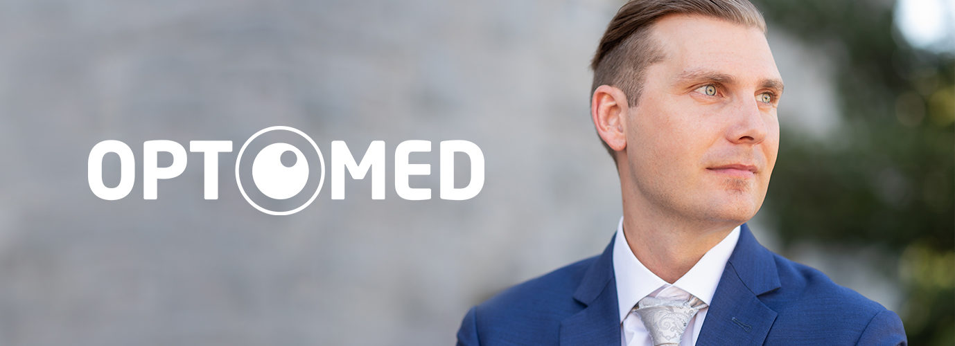 Juuso Erixon and Optomed logo