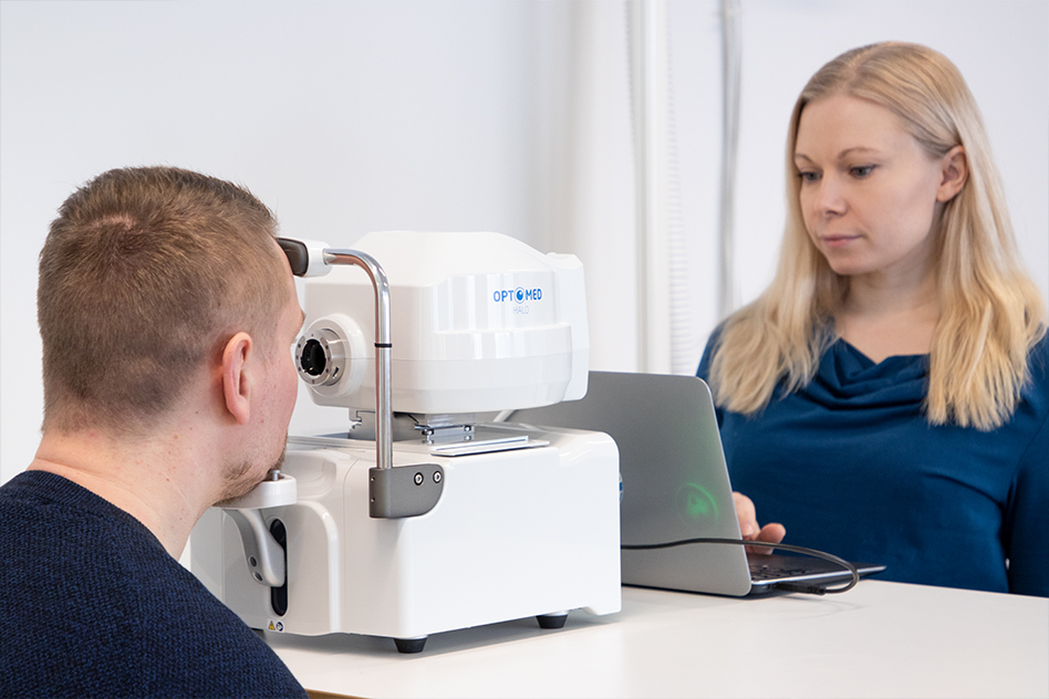 Optomed Halo fully automated portable non-mydriatic fundus camera