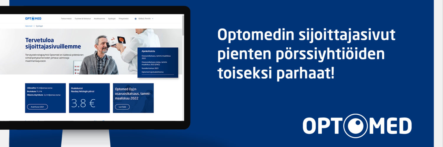 Optomedin sijoittajasivut palkittiin